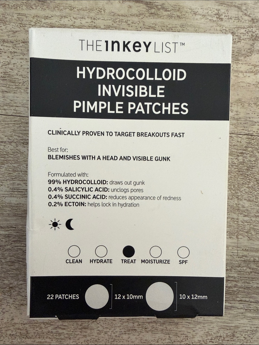 The Inkey List Hydrocolloid Invisible Pimple Patches - White